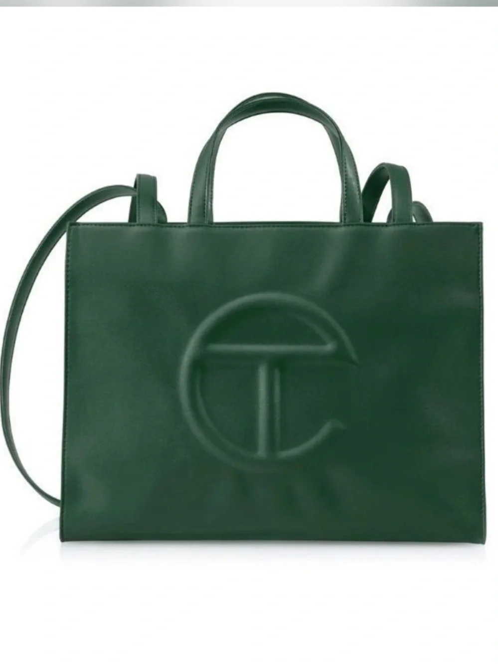 Telfar Medium Tote Shopping Bag in Deep Green/ Dark Olive NWT
